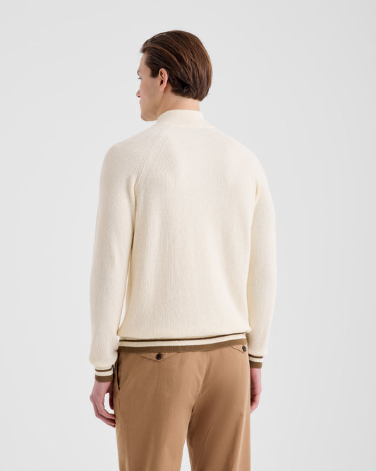 Blusotto manica raglan Lana - Fango | Filippo De Laurentiis Blusotto manica raglan Lana - Fango | Filippo De Laurentiis