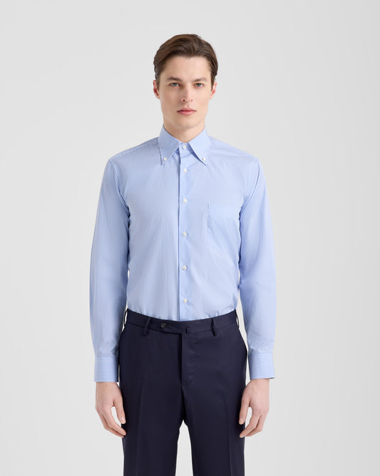 Camicia a righe Bianco ottico - polvere | Filippo De Laurentiis Camicia a righe Bianco ottico - polvere | Filippo De Laurentiis