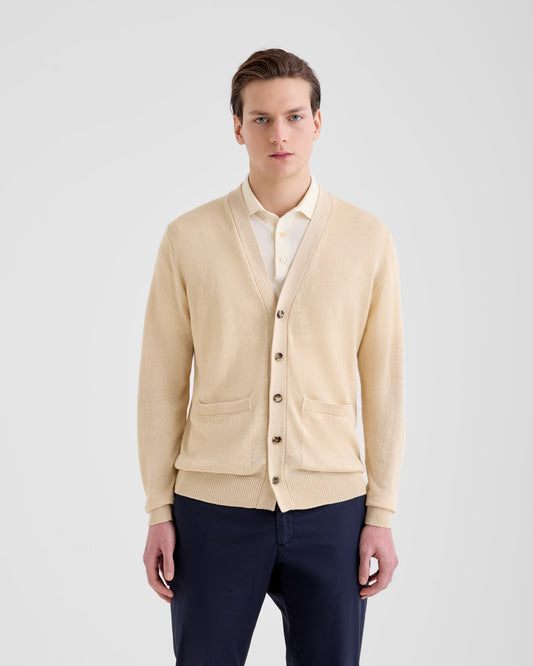 Buttoned cardigan LIGHT BEIGE | Filippo De Laurentiis Buttoned cardigan LIGHT BEIGE | Filippo De Laurentiis
