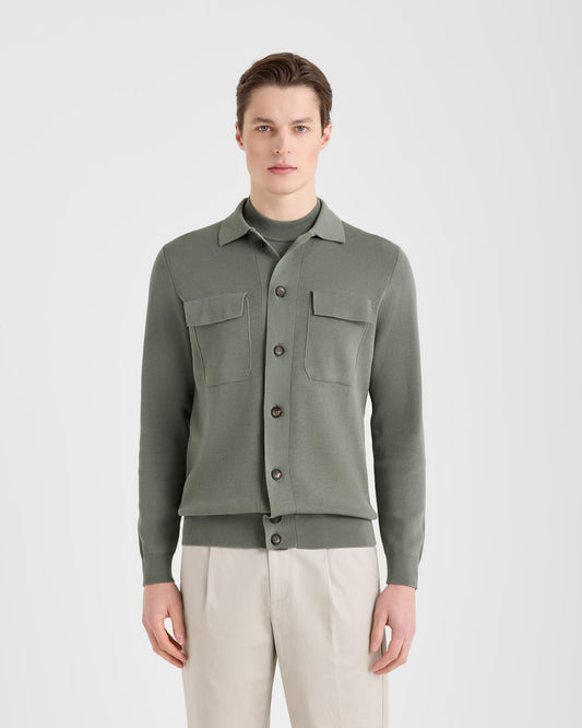 Field jacket Verde Salvia | Filippo De Laurentiis Field jacket Verde Salvia | Filippo De Laurentiis