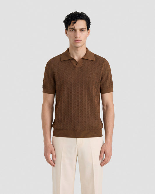Polo skipper crochet Coloniale | Filippo De Laurentiis Polo skipper crochet Coloniale | Filippo De Laurentiis