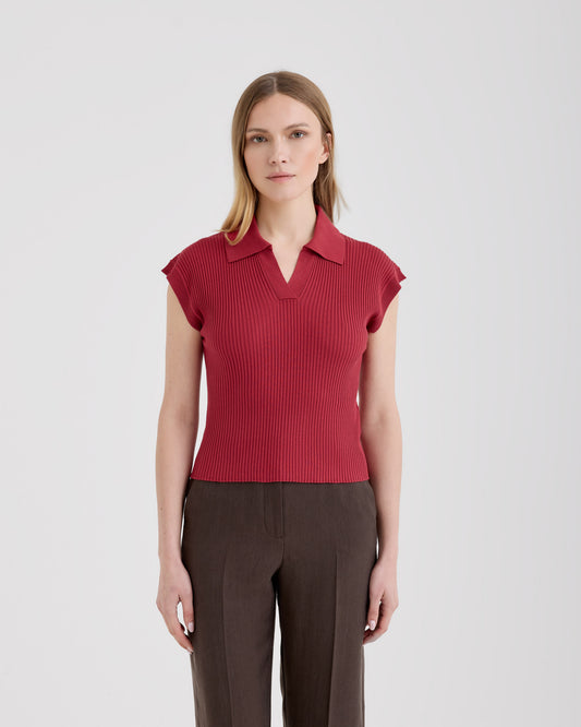 Maglia a polo Rubino | Filippo De Laurentiis Maglia a polo Rubino | Filippo De Laurentiis