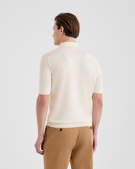 Maglia a polo Latte | Filippo De Laurentiis Maglia a polo Latte | Filippo De Laurentiis