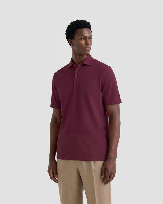 Polo manica corta bordeaux | Filippo De Laurentiis Polo manica corta bordeaux | Filippo De Laurentiis