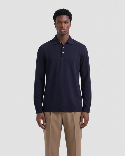 Polo manica lunga Blu navy | Filippo De Laurentiis Polo manica lunga Blu navy | Filippo De Laurentiis