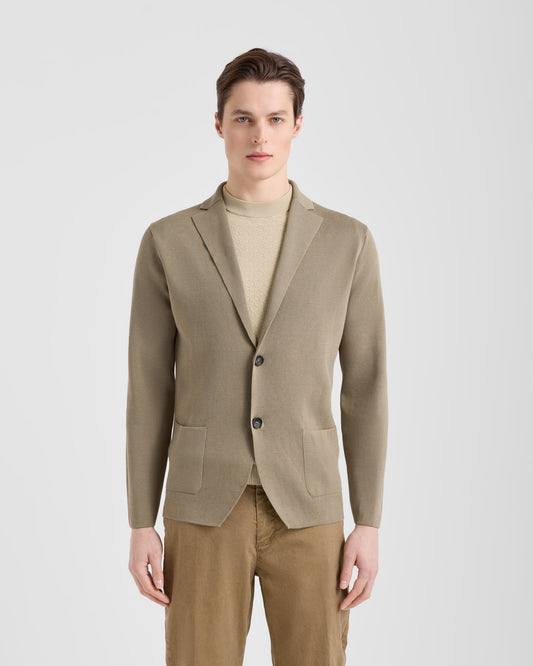 Giacca monopetto Khaki | Filippo De Laurentiis Giacca monopetto Khaki | Filippo De Laurentiis