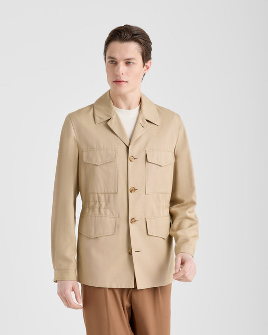 Giacca sahariana Beige Chiaro | Filippo De Laurentiis Giacca sahariana Beige Chiaro | Filippo De Laurentiis