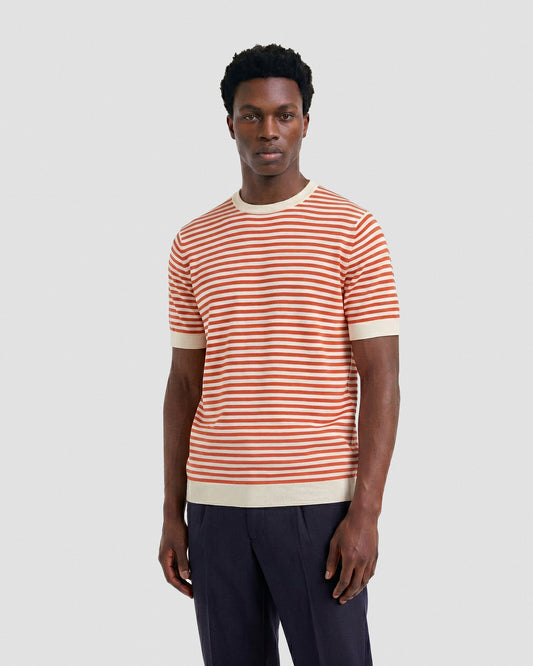 T-shirt manica corta latte-arancione | Filippo De Laurentiis T-shirt manica corta latte-arancione | Filippo De Laurentiis
