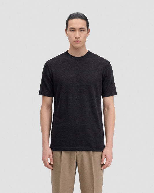 T-shirt lino Blu navy | Filippo De Laurentiis T-shirt lino Blu navy | Filippo De Laurentiis