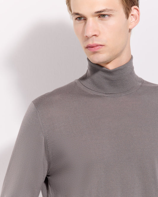Turtleneck sweater Taupe | Filippo De Laurentiis Turtleneck sweater Taupe | Filippo De Laurentiis
