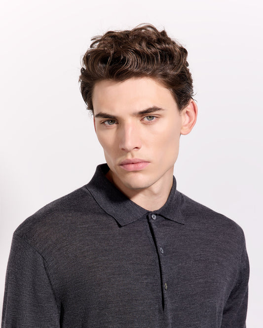 Maglia a polo Antracite | Filippo De Laurentiis Maglia a polo Antracite | Filippo De Laurentiis