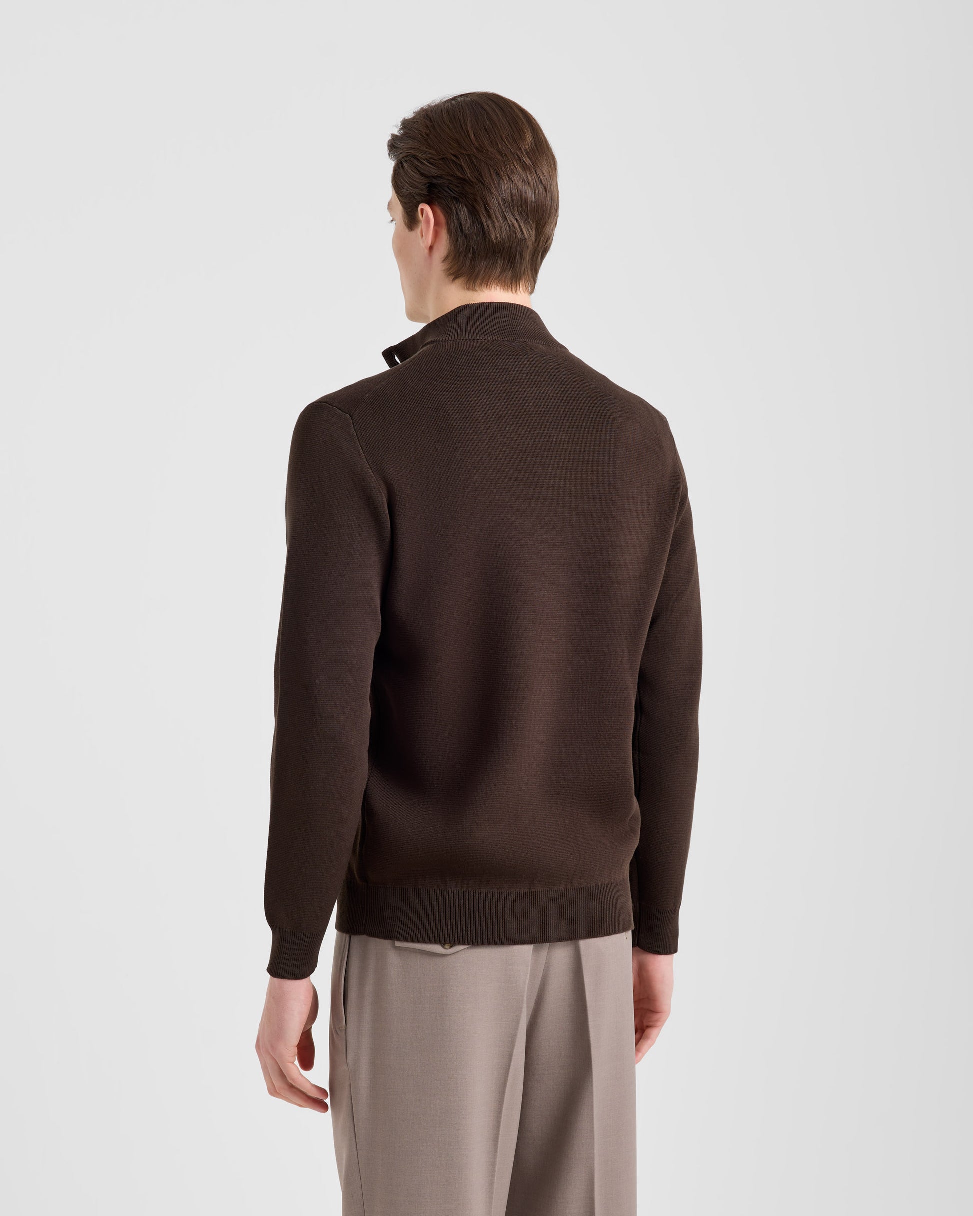 Buttoned blouson BROWN | Filippo De Laurentiis