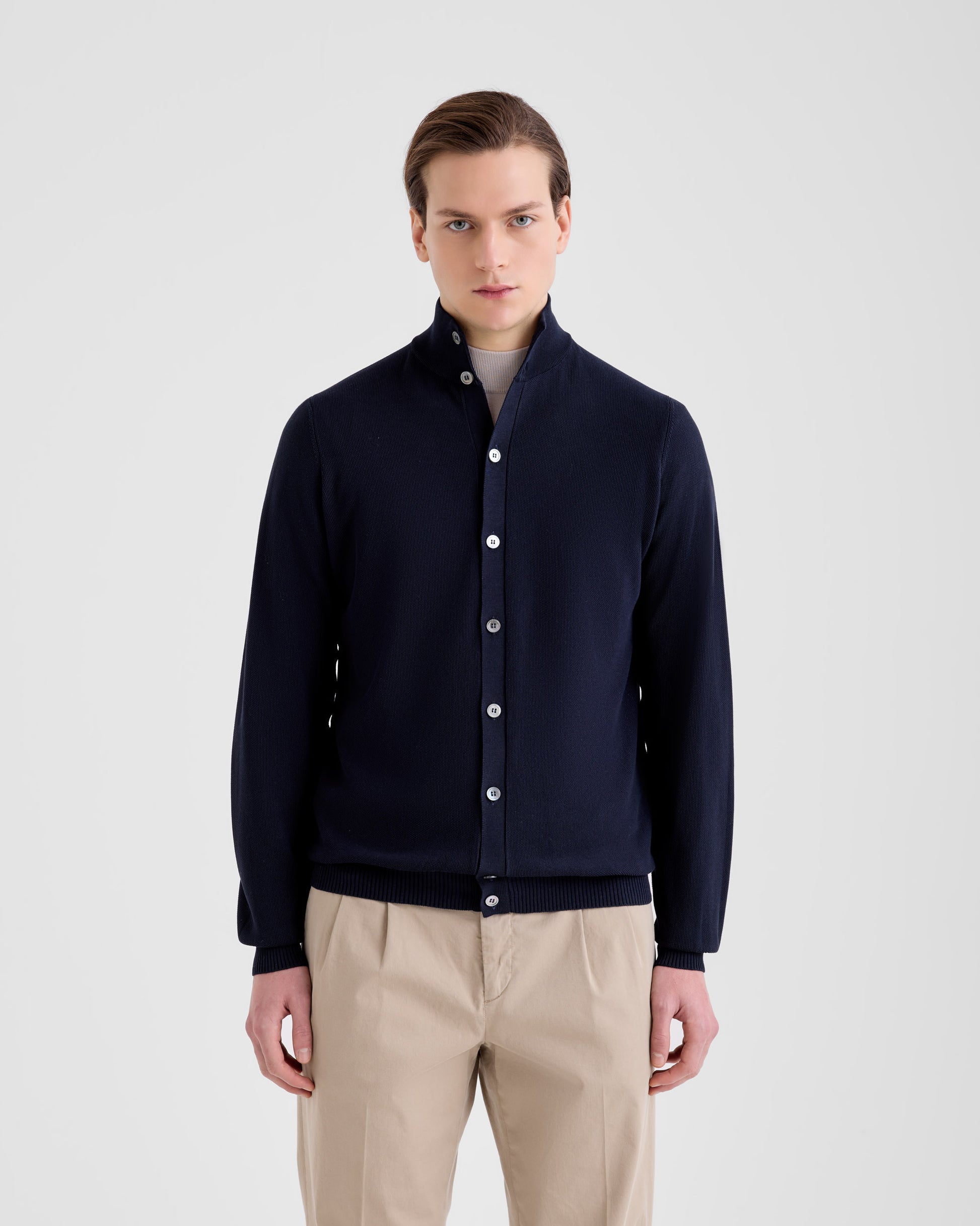 Blusotto con bottoni Navy | Filippo De Laurentiis