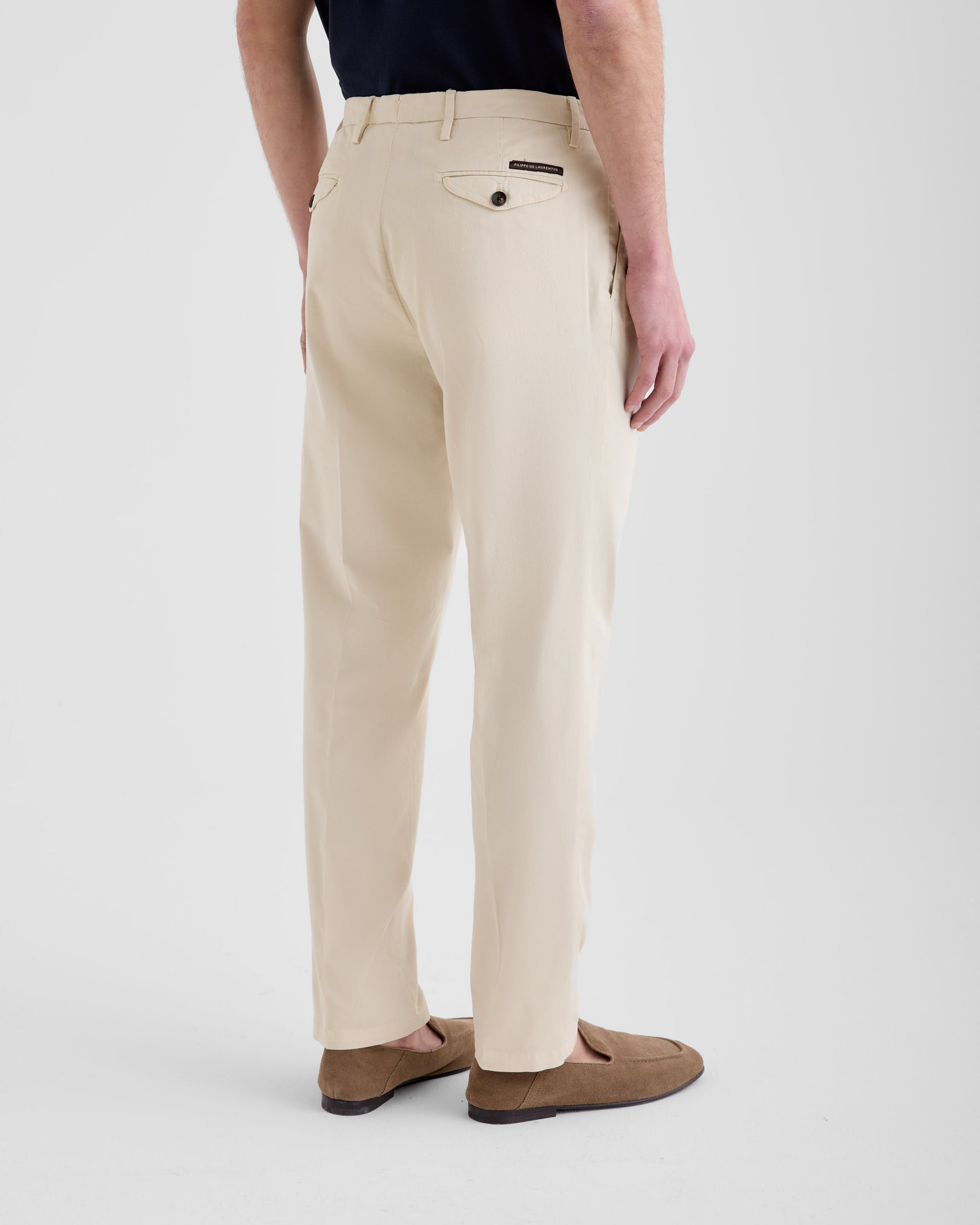 Pantalone con pinces Beige chiaro | Filippo De Laurentiis