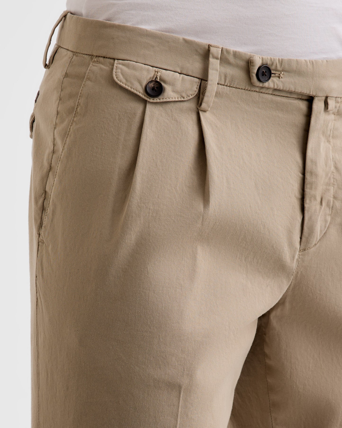 Pleated chino trousers |177294|