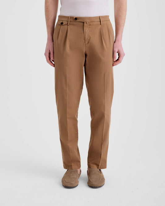 Pantalone con pinces Cammello scuro | Filippo De Laurentiis