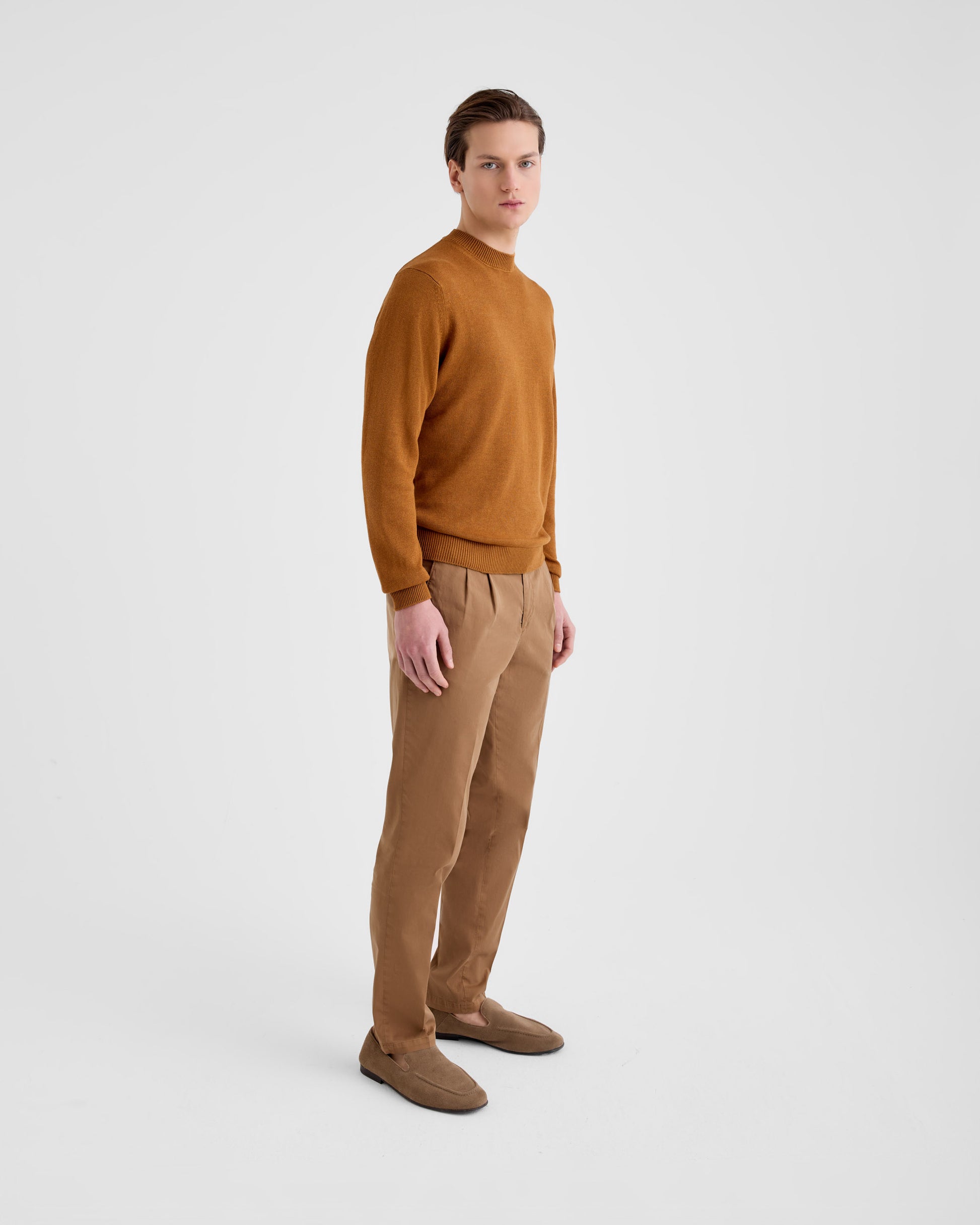 Pantalone con pinces Cammello scuro | Filippo De Laurentiis