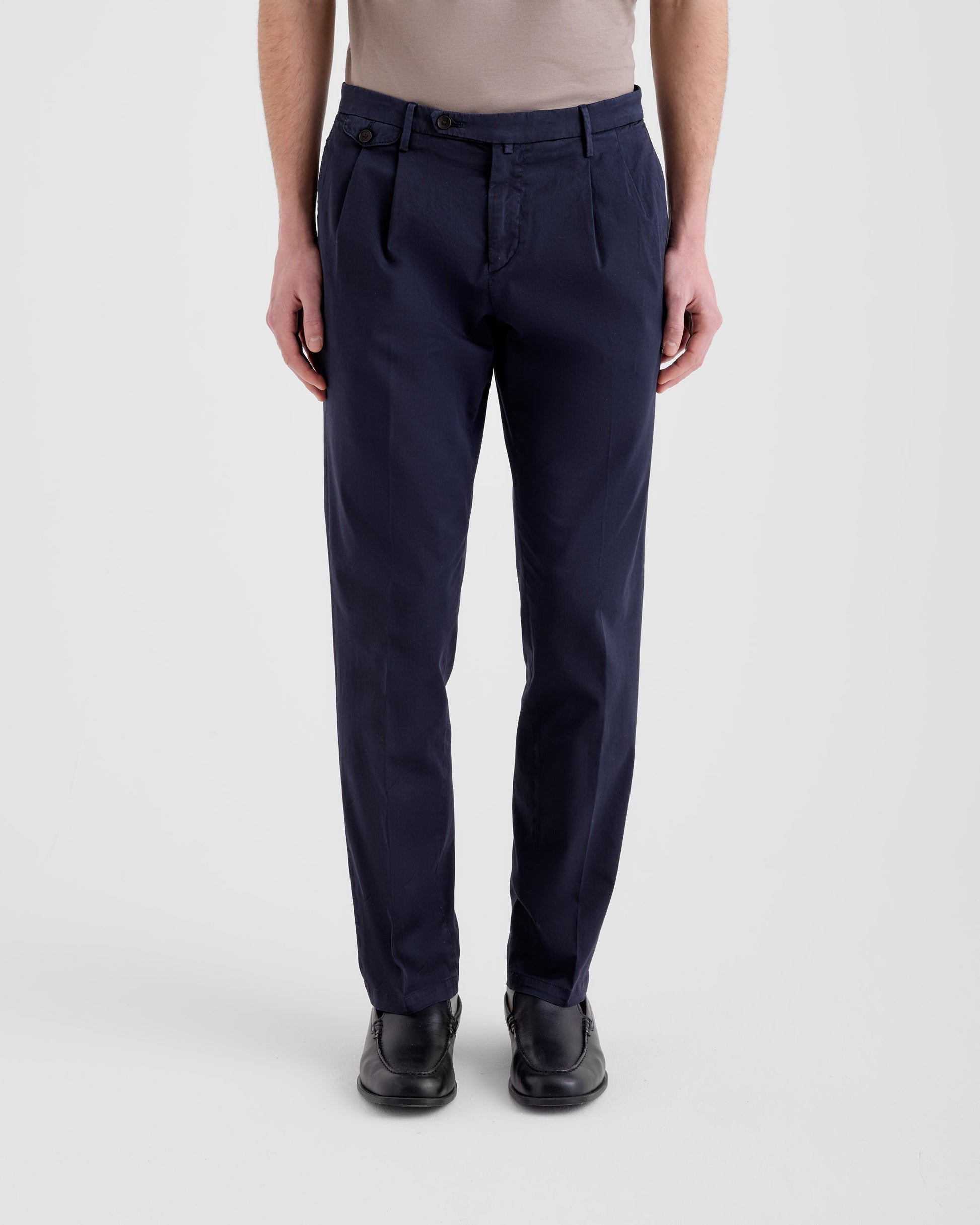 Pantalone con pinces Navy | Filippo De Laurentiis