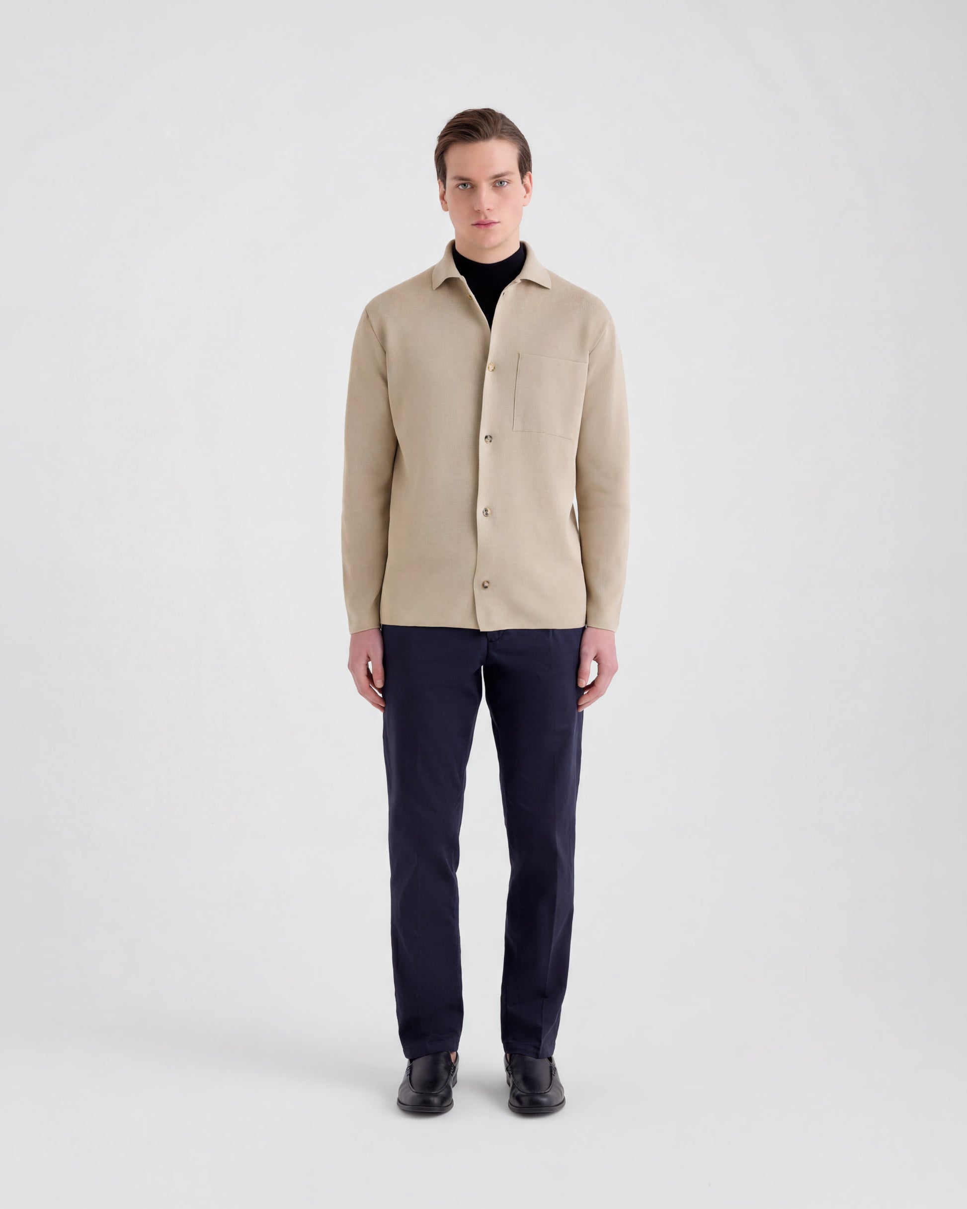 Pantalone con pinces Navy | Filippo De Laurentiis