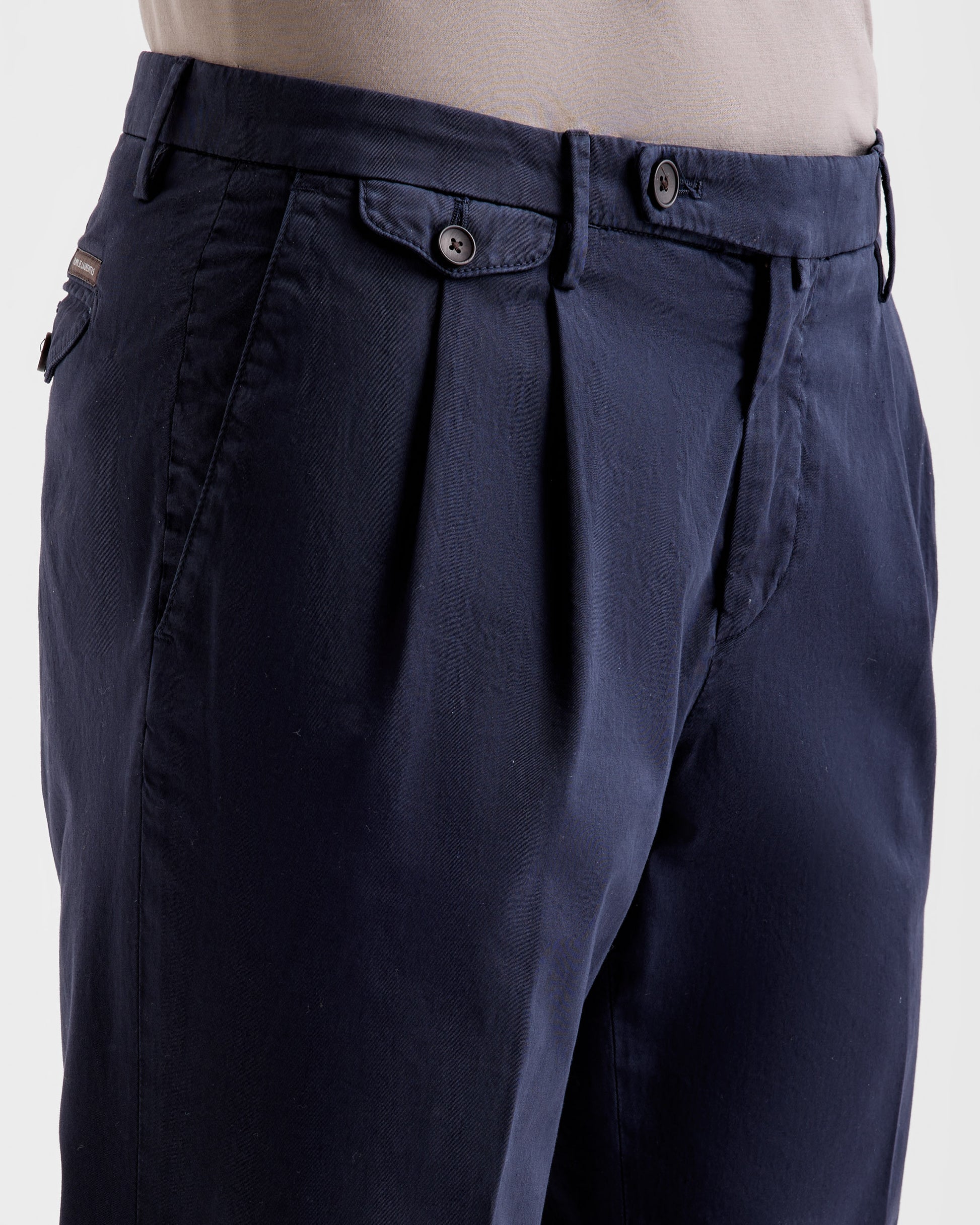 Pantalone con pinces Navy | Filippo De Laurentiis
