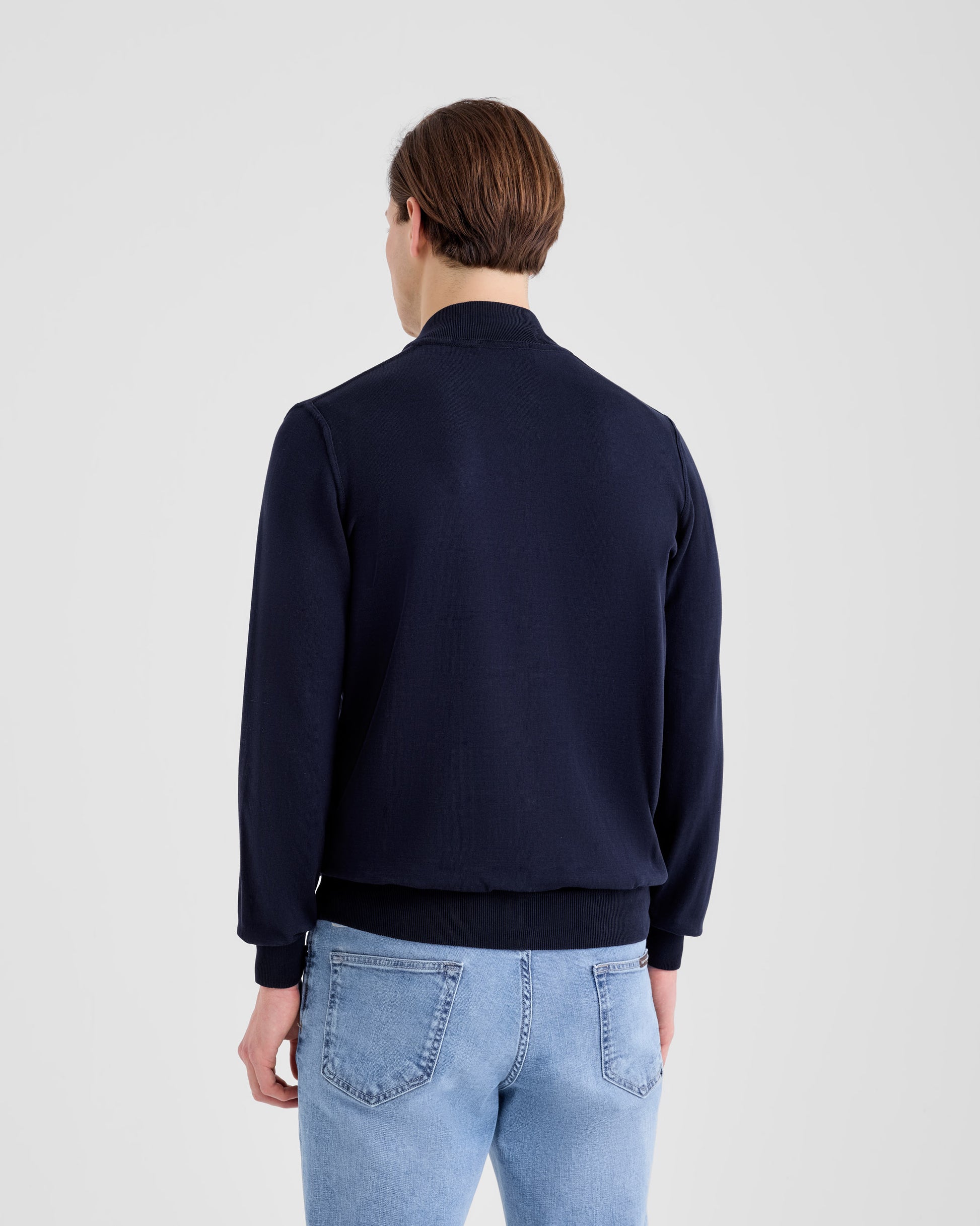 Bomber zip Navy | Filippo De Laurentiis