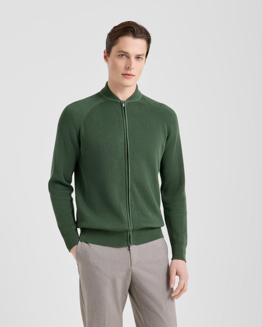 Bomber full-zip Oliva | Filippo De Laurentiis