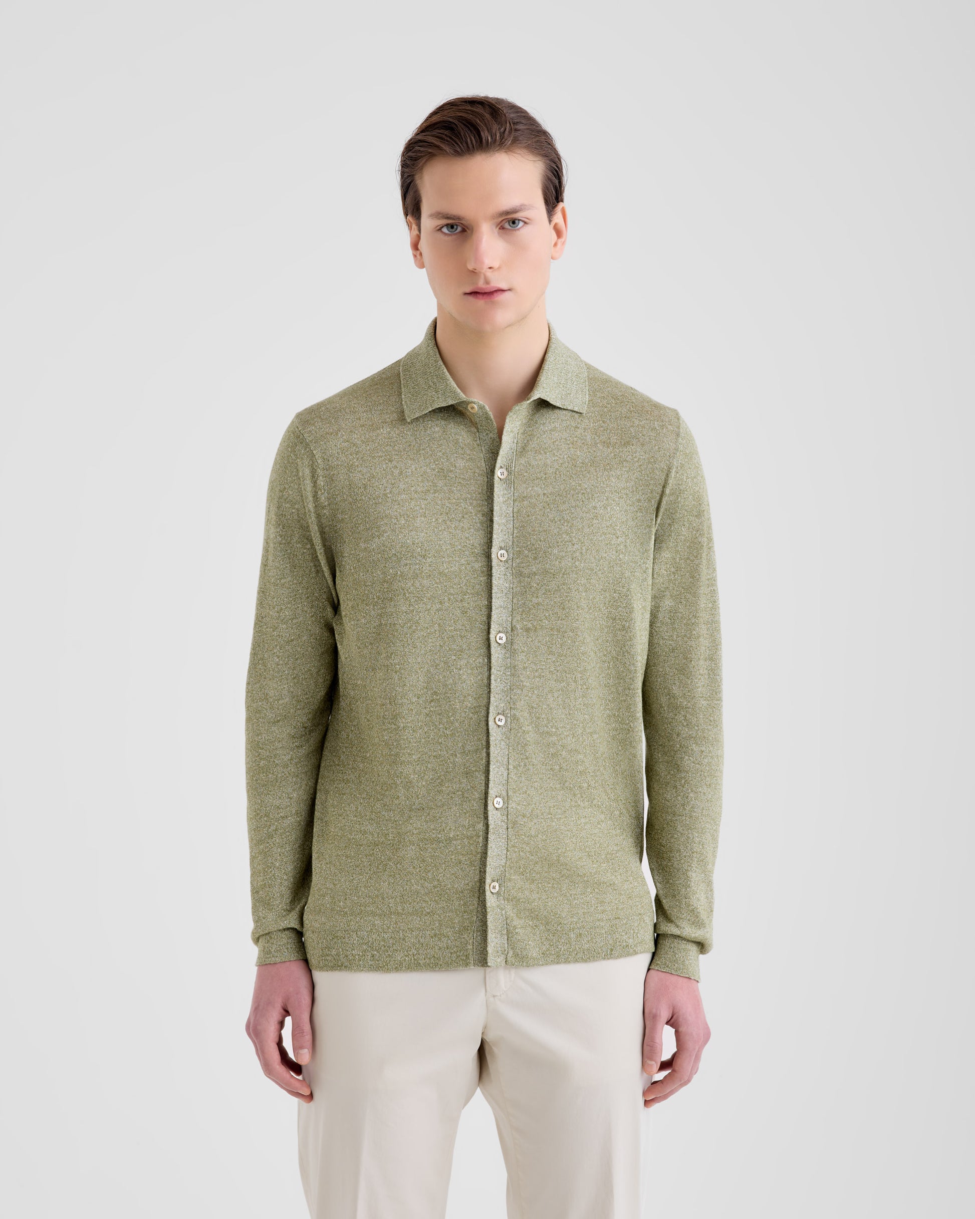Camicia Oliva | Filippo De Laurentiis