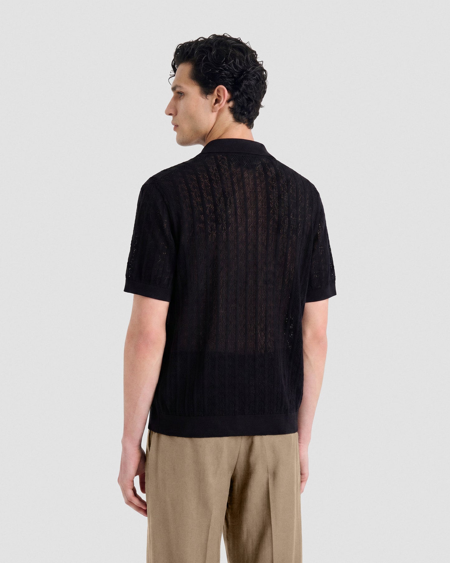 Camicia crochet manica corta |553156|