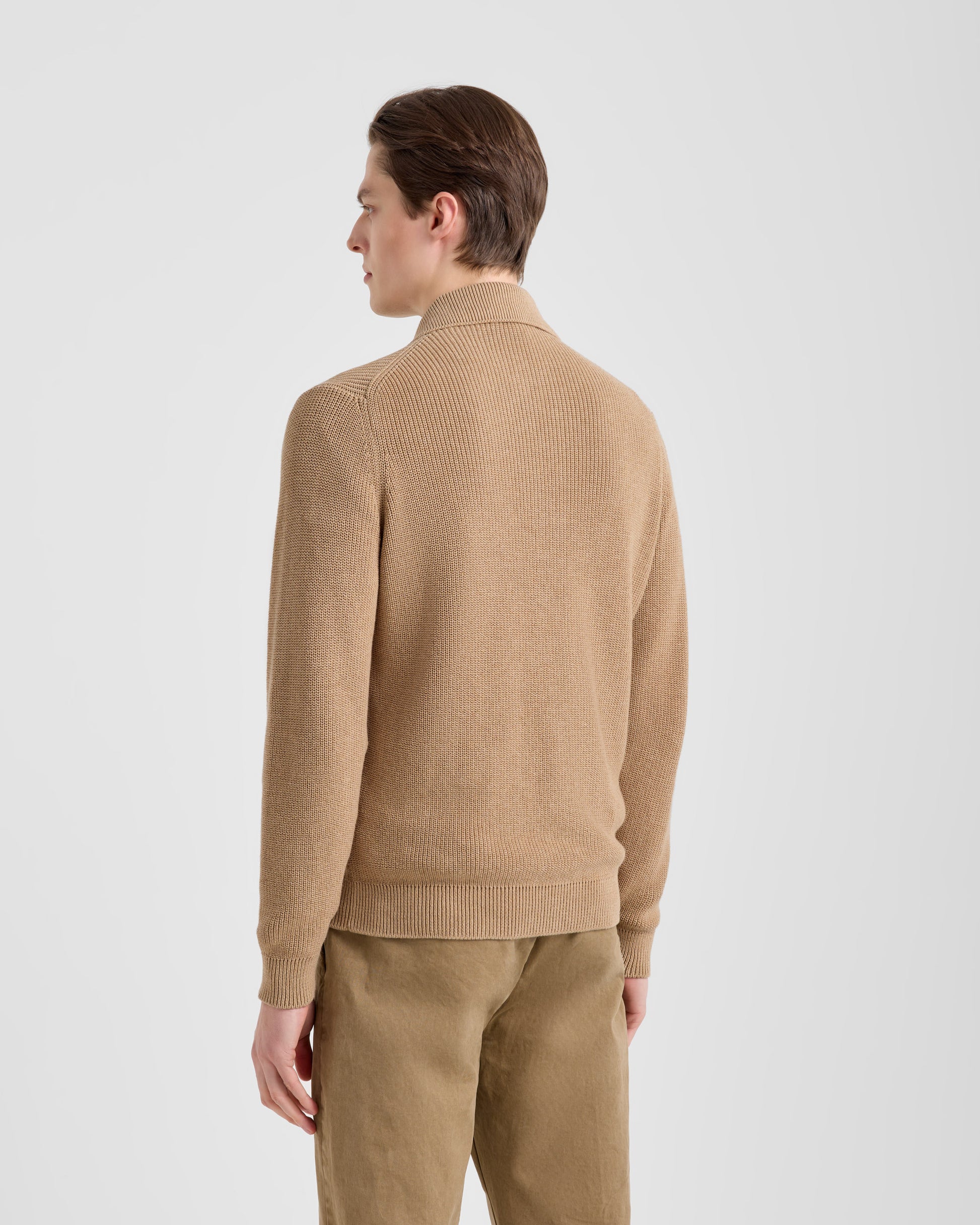 Maglia camicia con tasche Sabbia | Filippo De Laurentiis