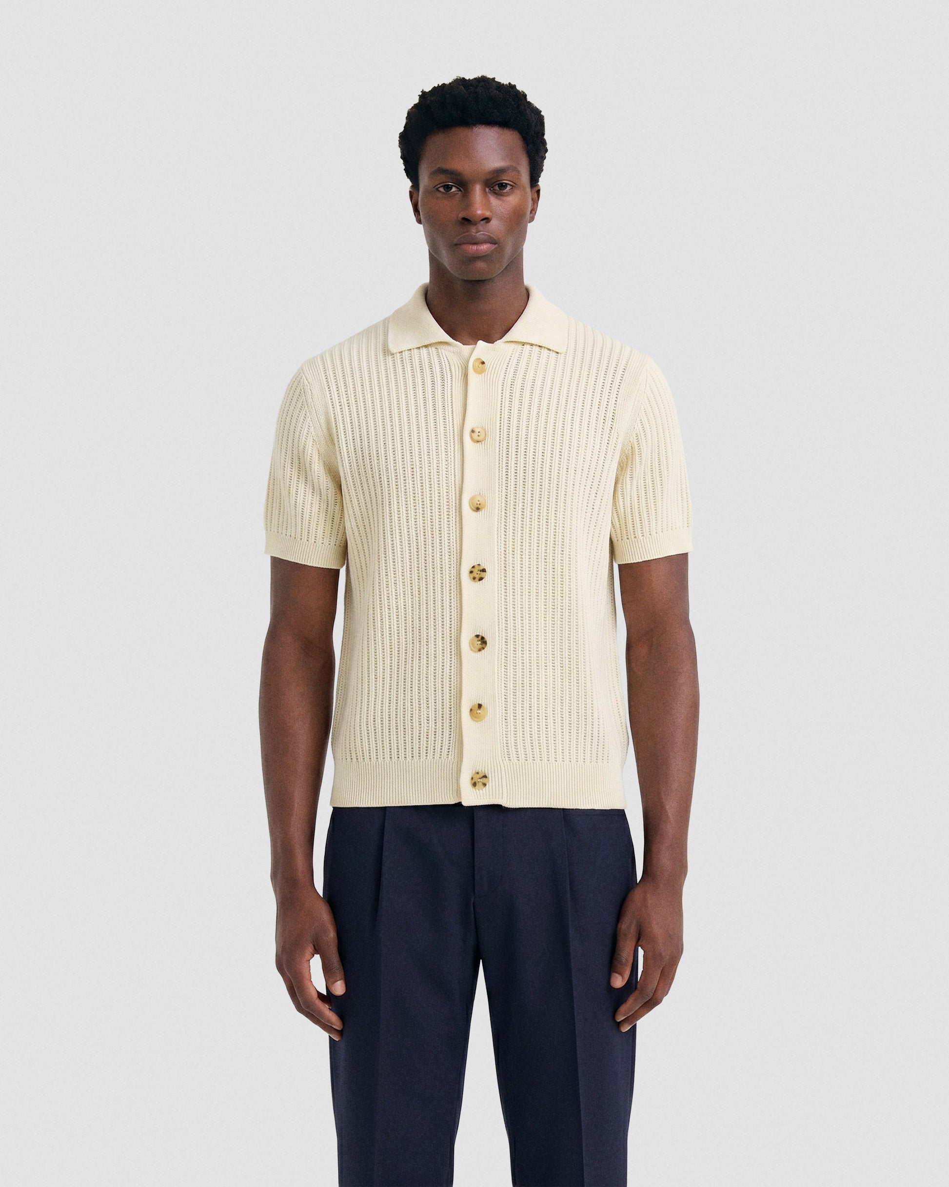 Camicia manica corta Latte | Filippo De Laurentiis