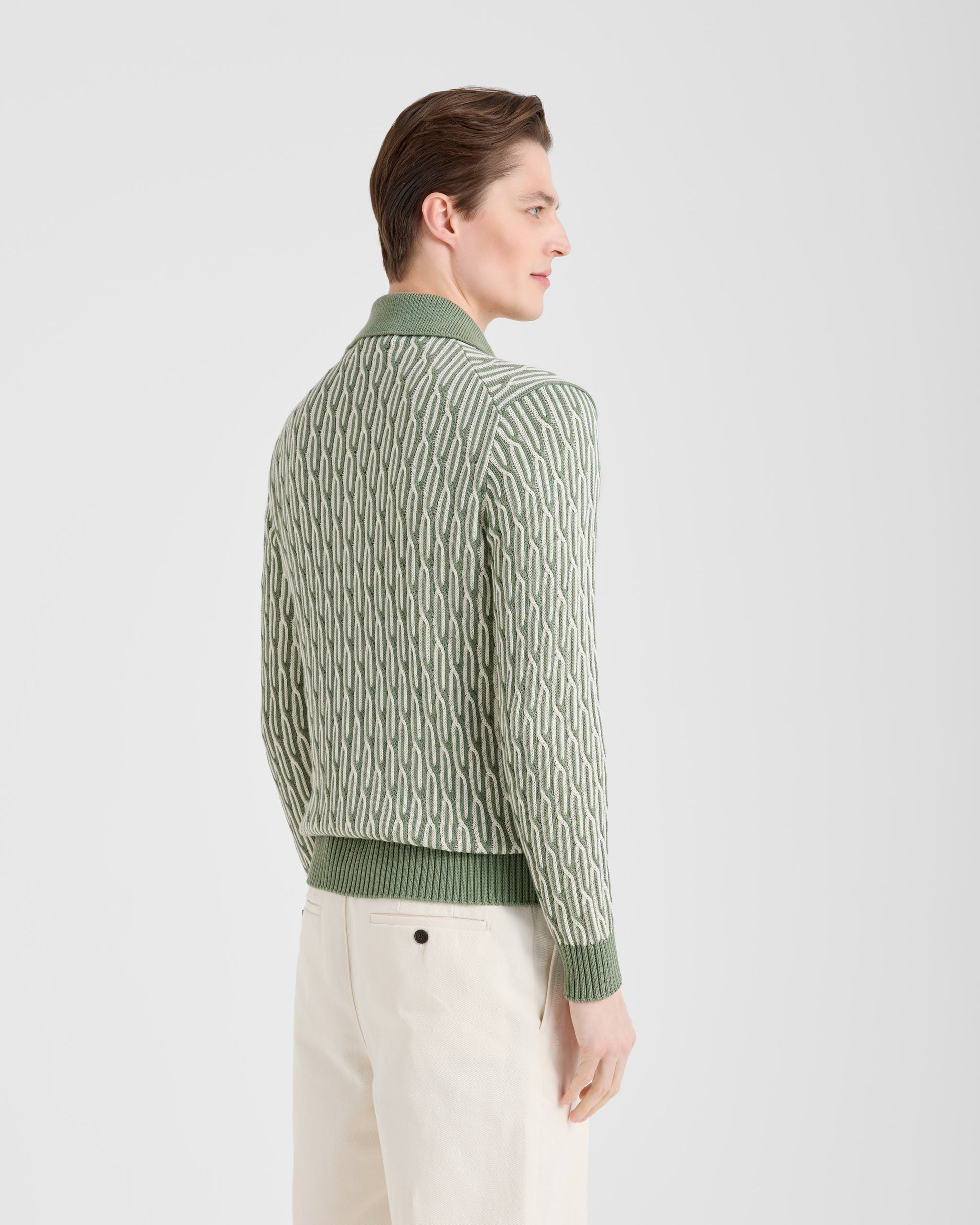 Maglia camicia Salvia - latte | Filippo De Laurentiis