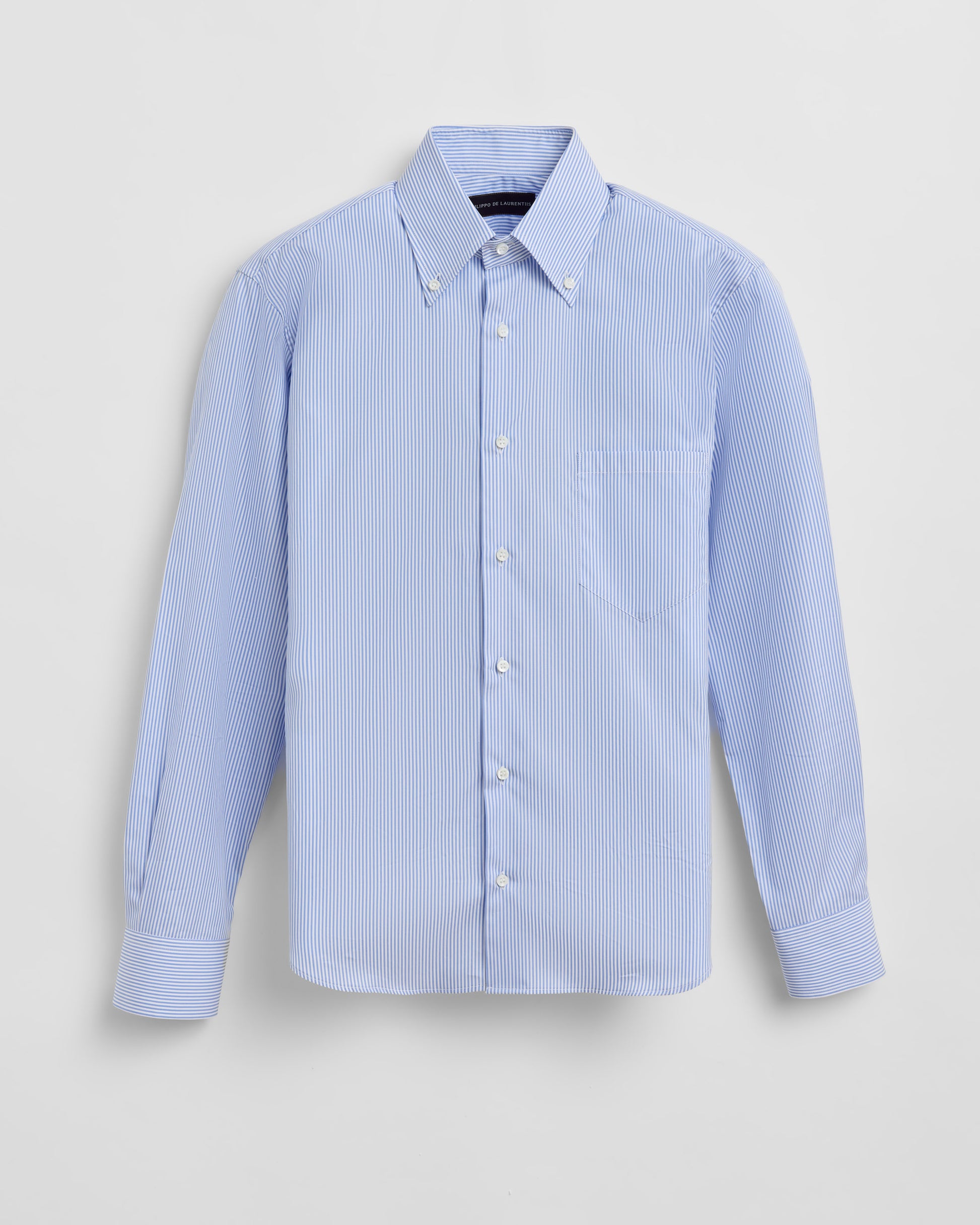 Camicia a righe Bianco ottico - polvere | Filippo De Laurentiis