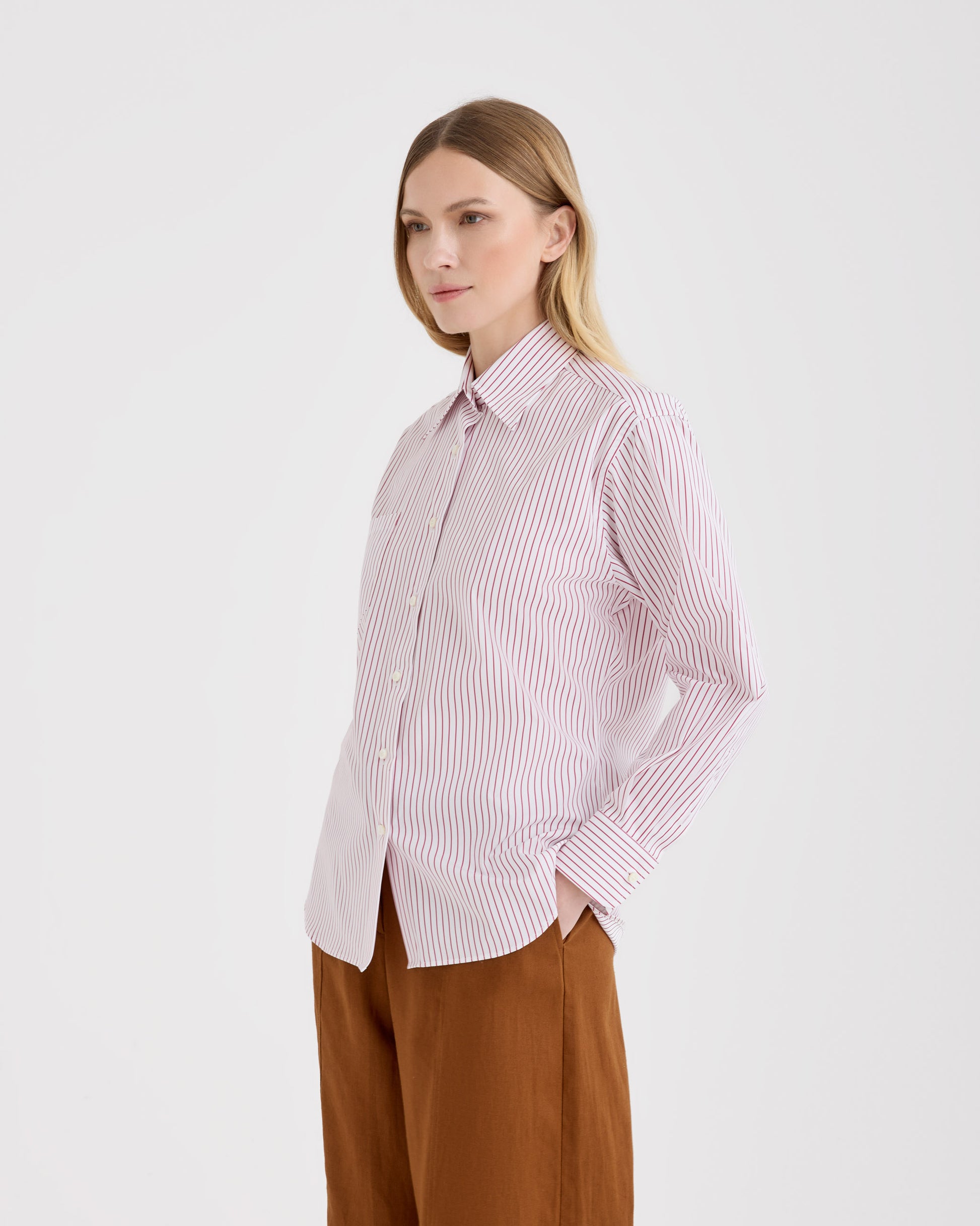 Camicia Bianco bordeaux | Filippo De Laurentiis