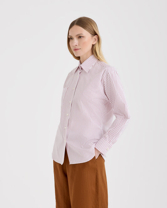 Camicia Bianco bordeaux | Filippo De Laurentiis
