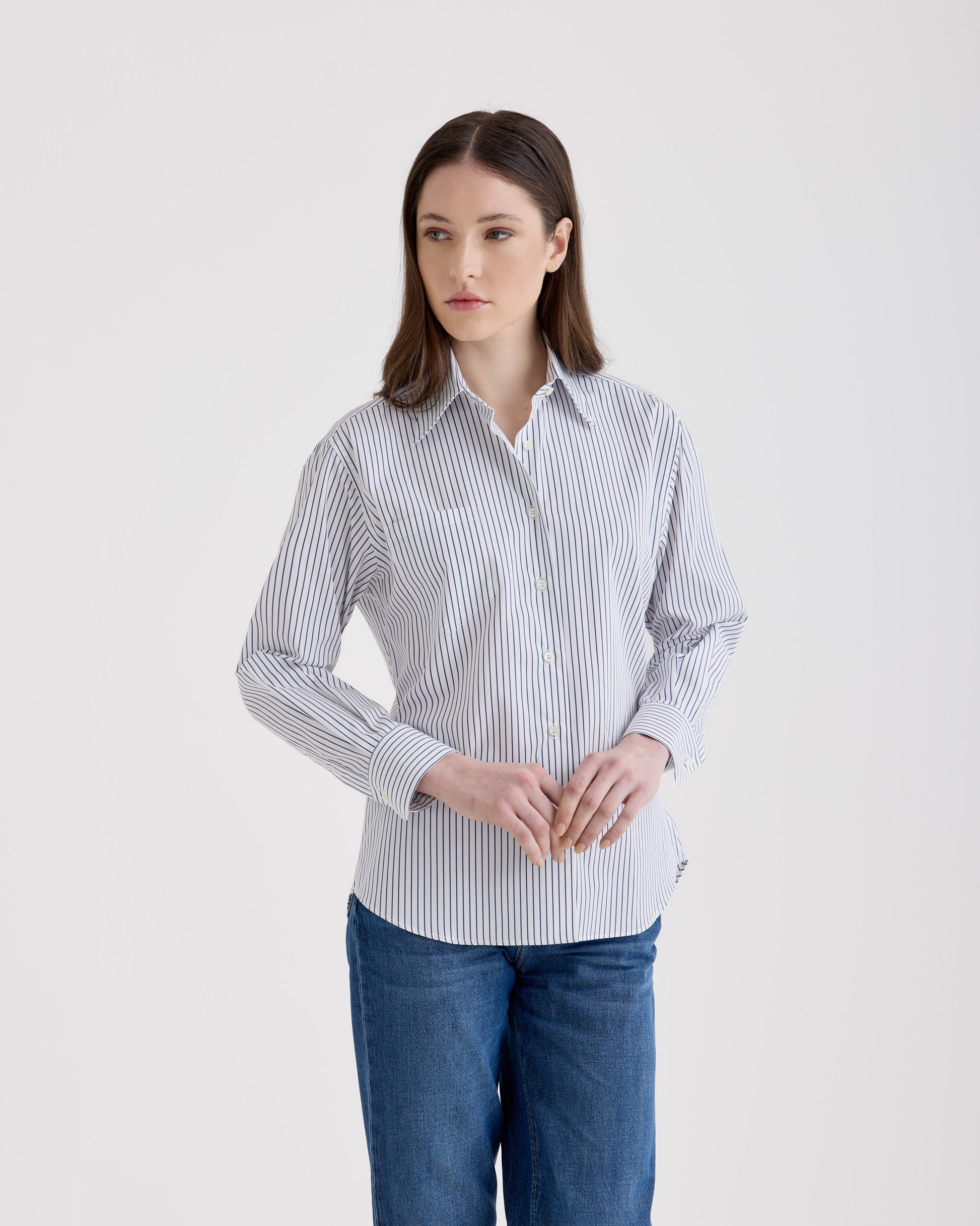 Camicia Bianco blu | Filippo De Laurentiis