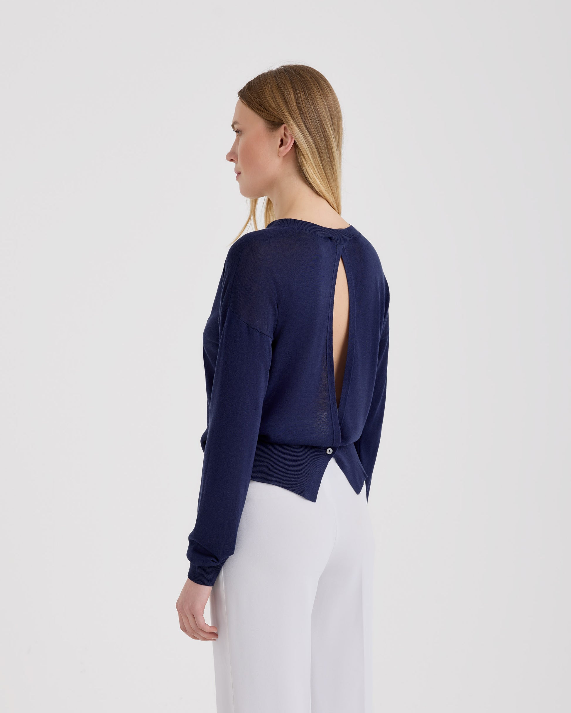 Cardigan con bottoni Indaco | Filippo De Laurentiis