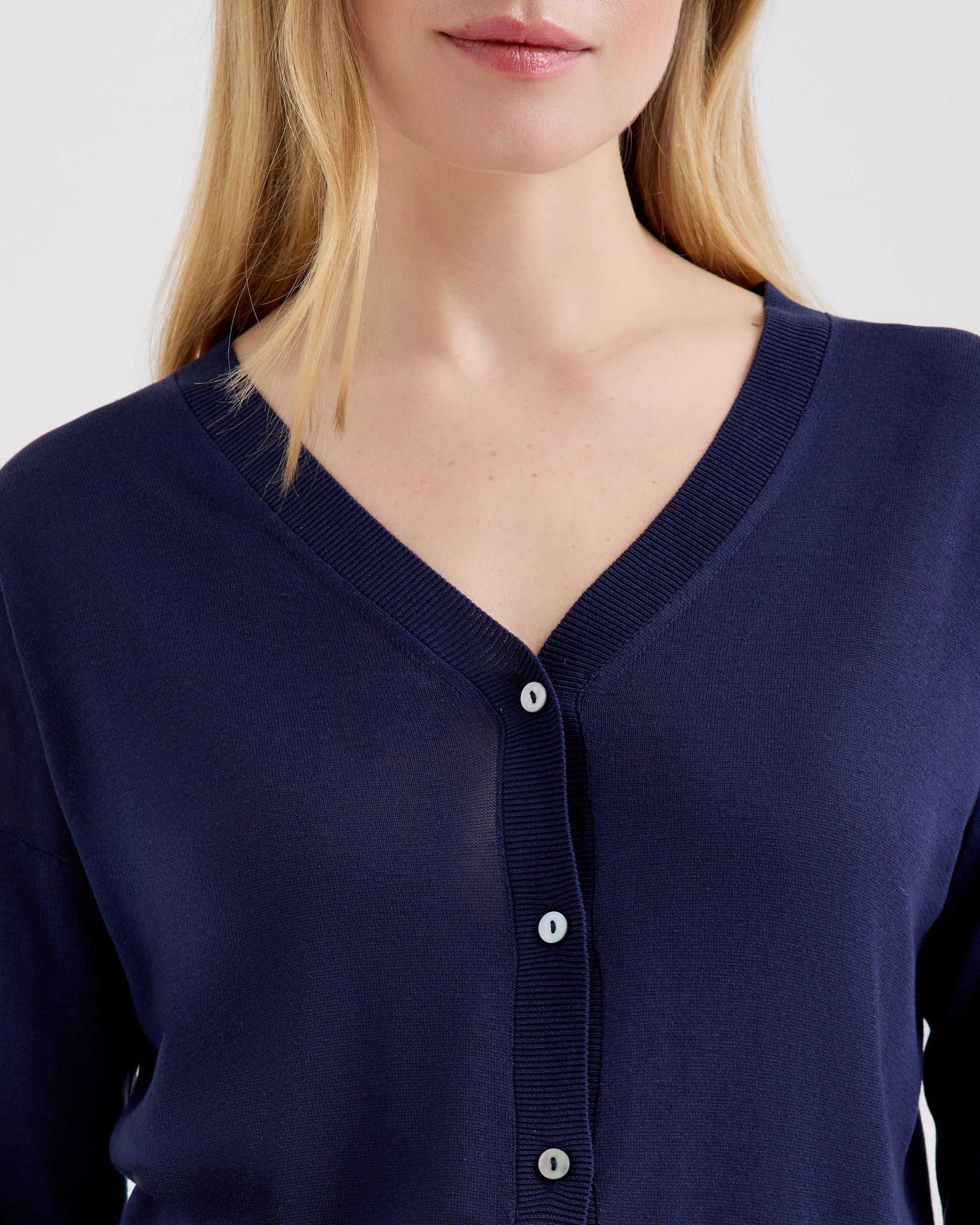 Cardigan con bottoni Indaco | Filippo De Laurentiis