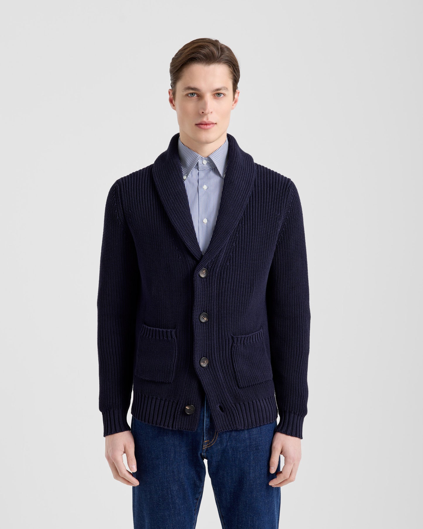Cardigan sciallato materico |144957|