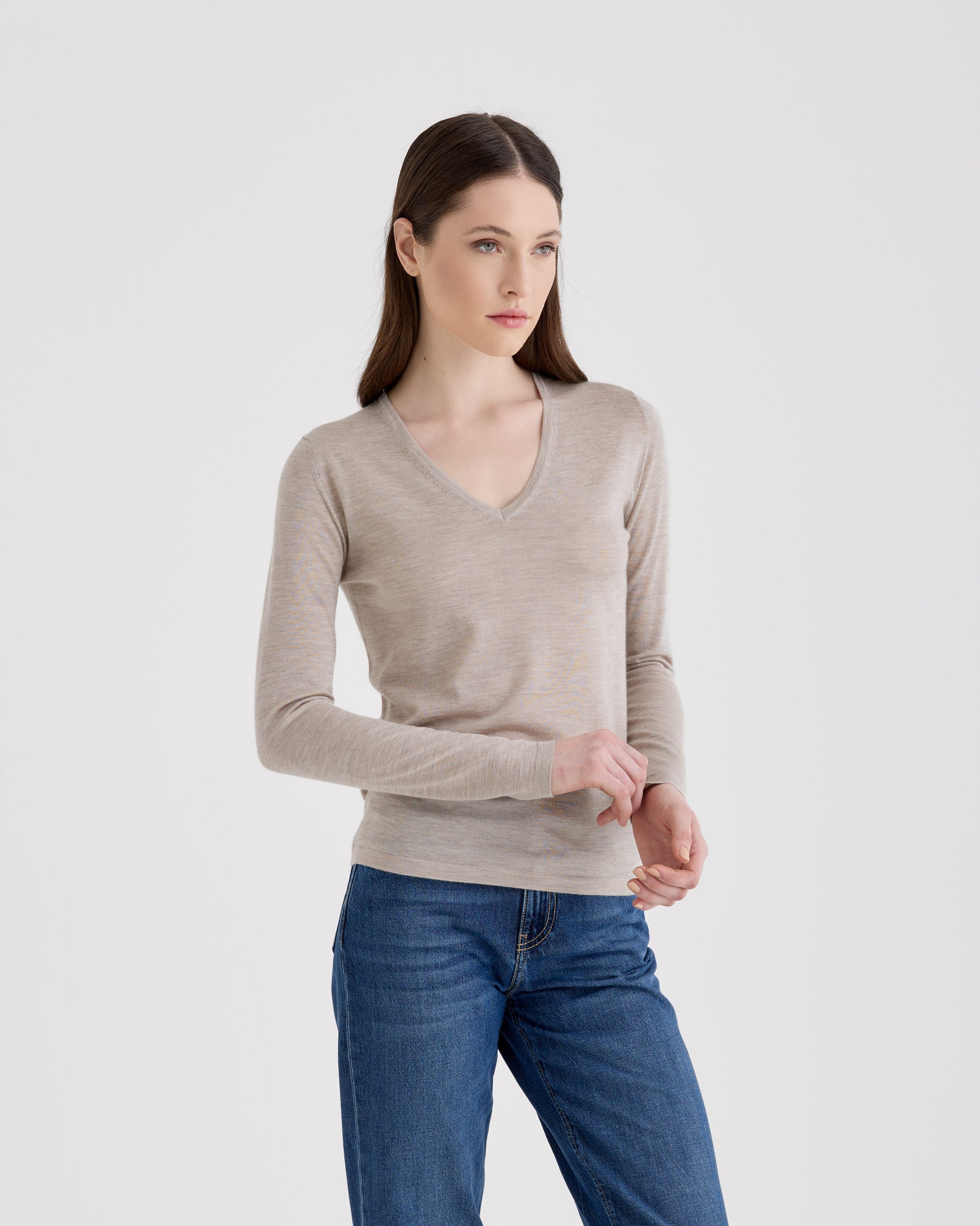 V-neck sweater COBBLE | Filippo De Laurentiis