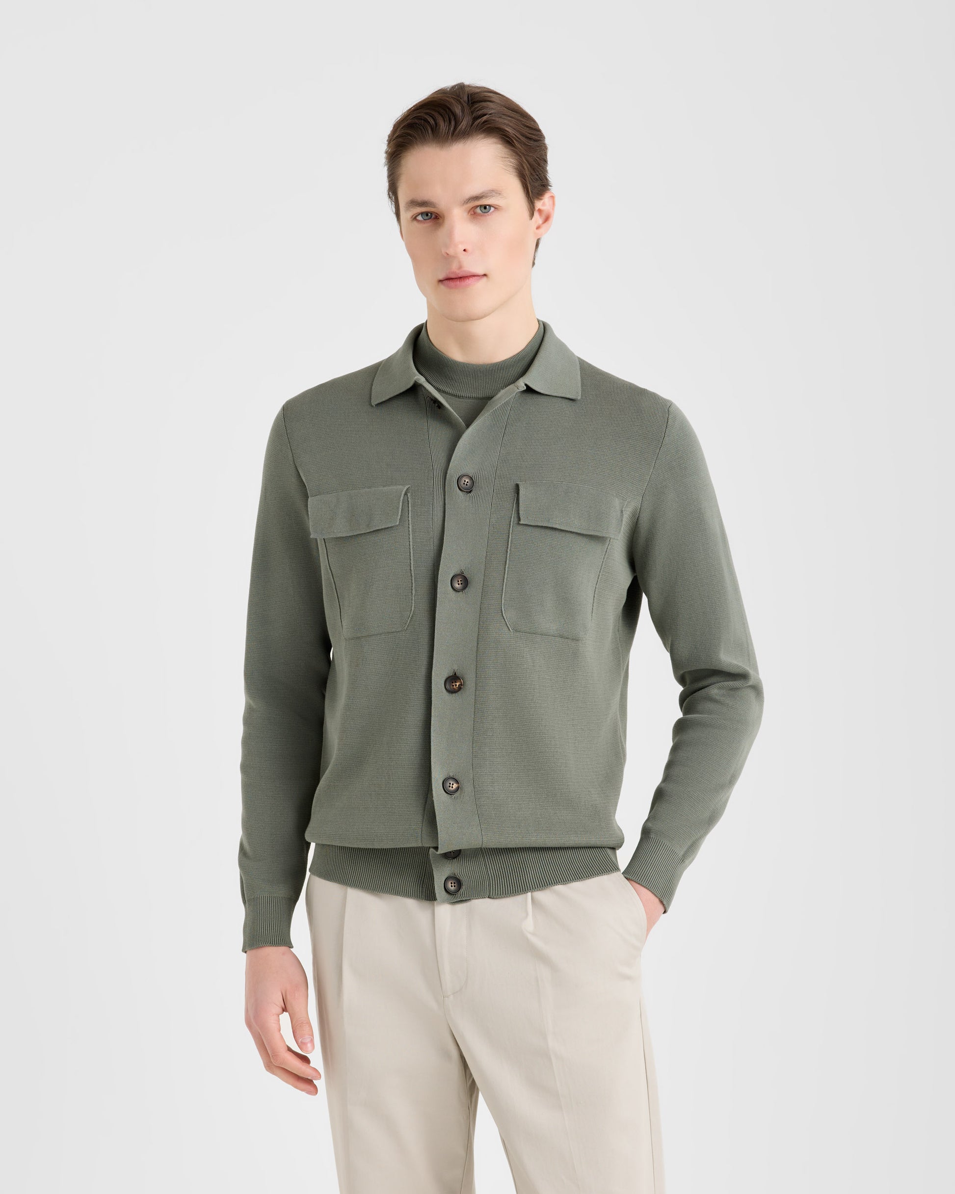 Field jacket Verde Salvia | Filippo De Laurentiis