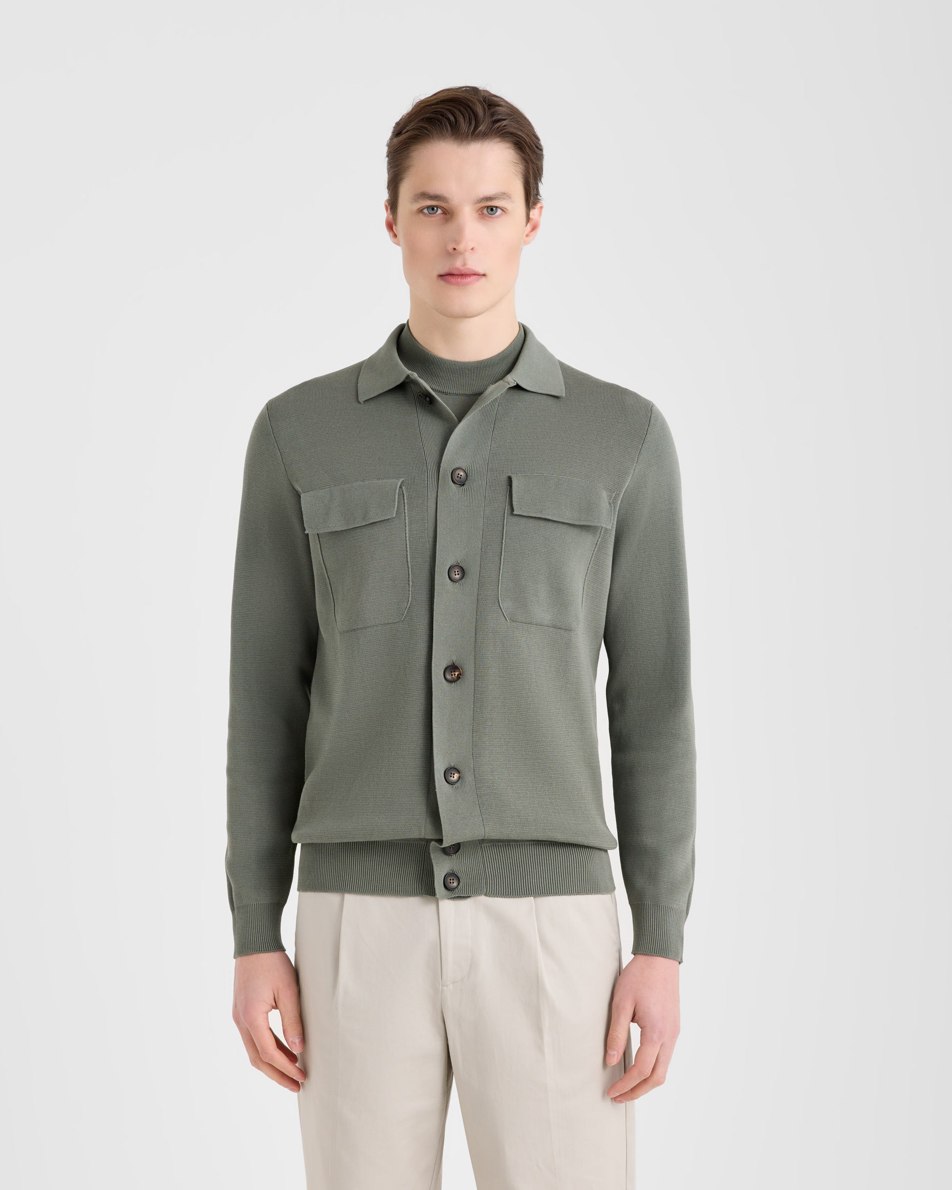 Field jacket Verde Salvia | Filippo De Laurentiis