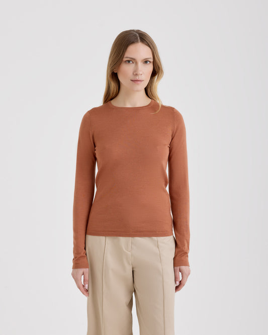 Girocollo slim Ruggine | Filippo De Laurentiis