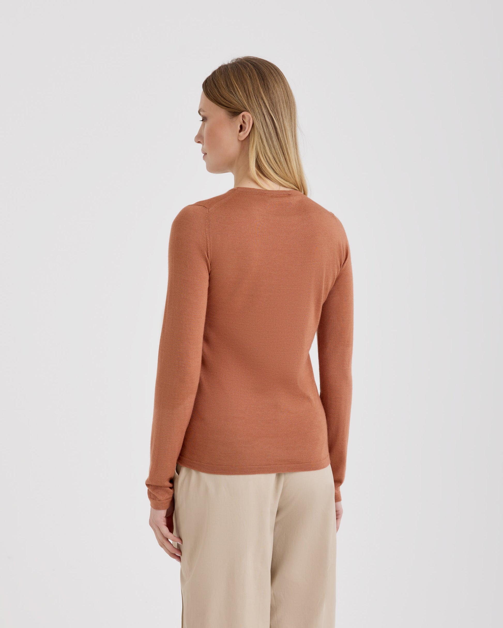 Girocollo slim Ruggine | Filippo De Laurentiis