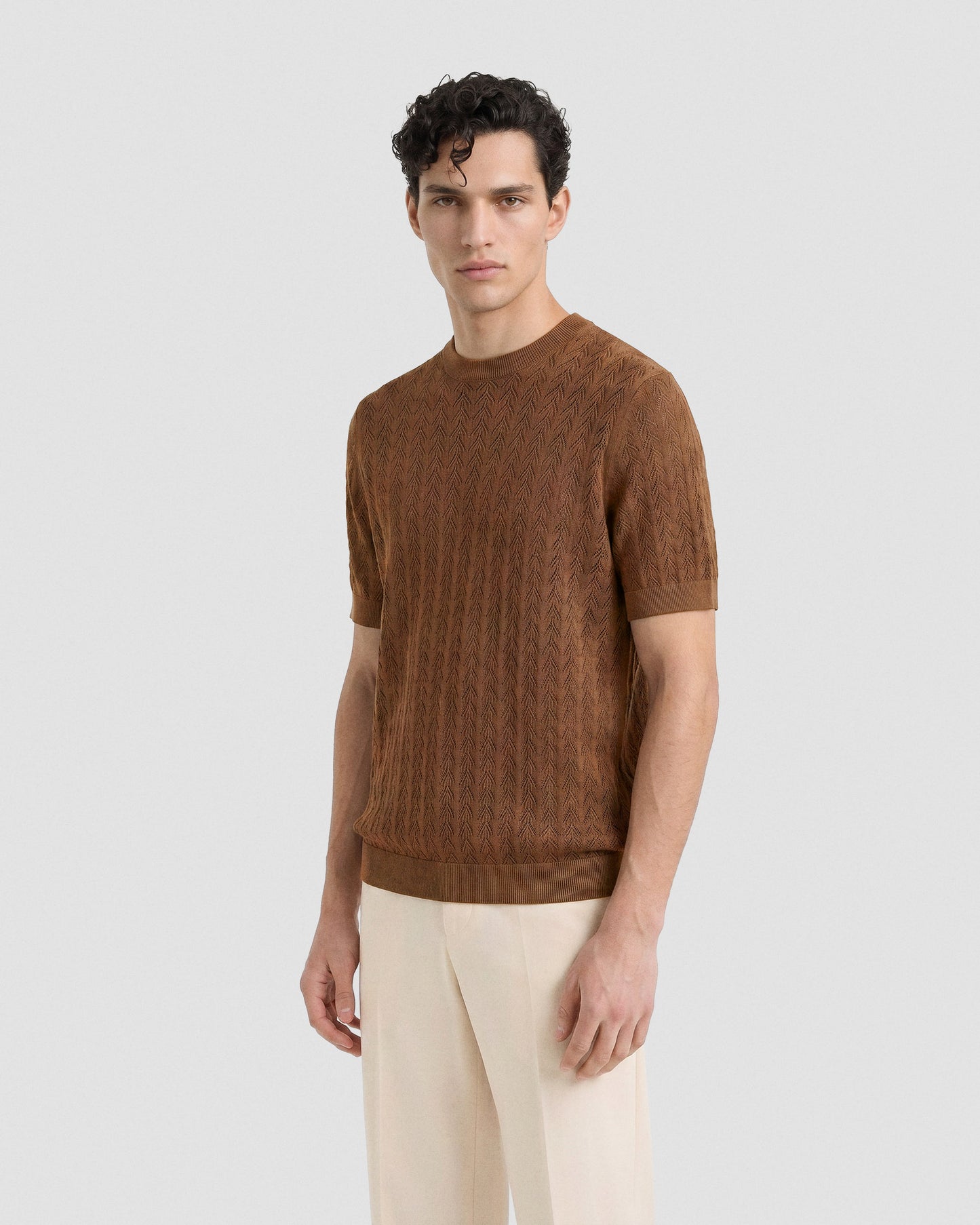 Girocollo crochet manica corta |553141|