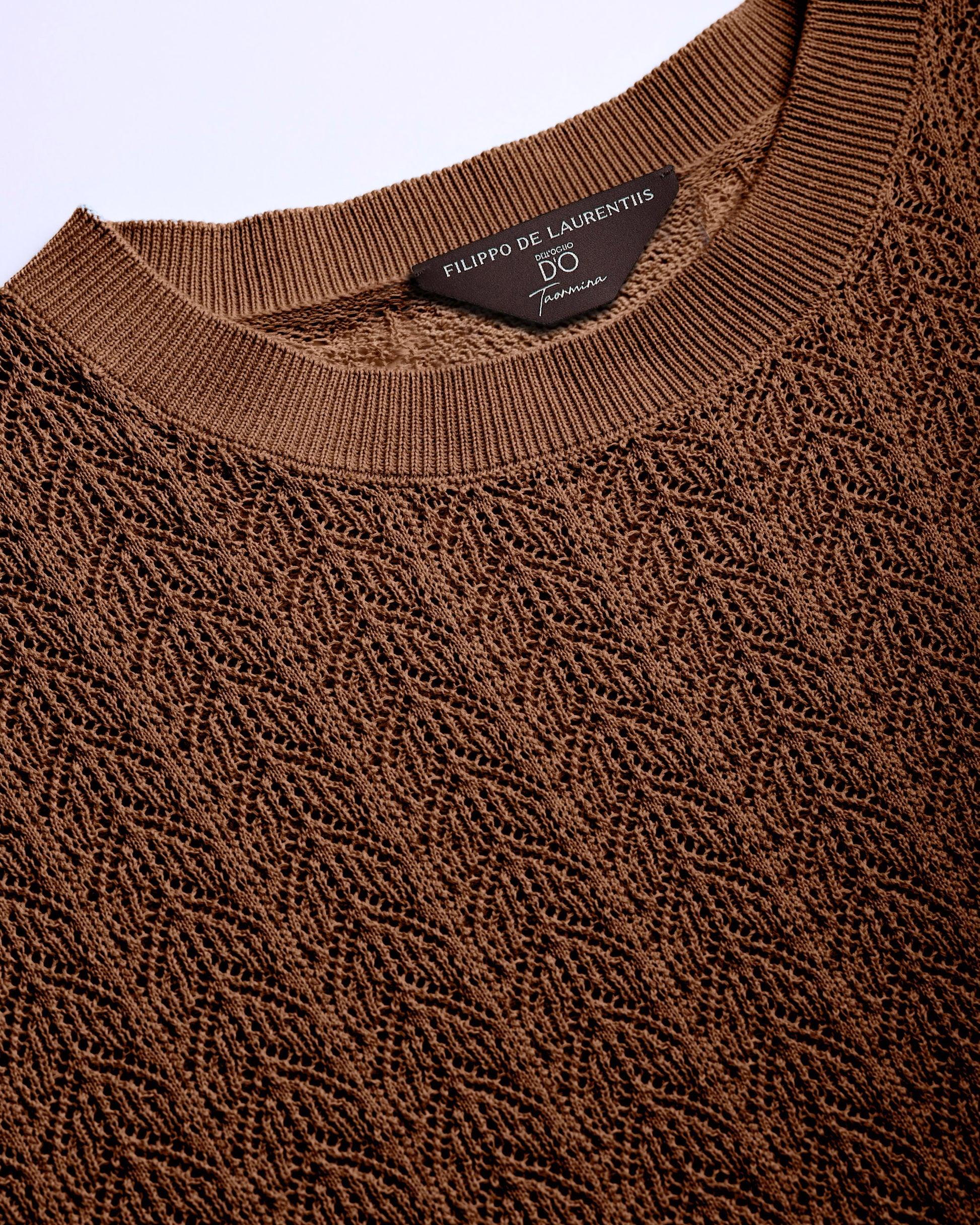 Girocollo crochet manica corta Coloniale | Filippo De Laurentiis
