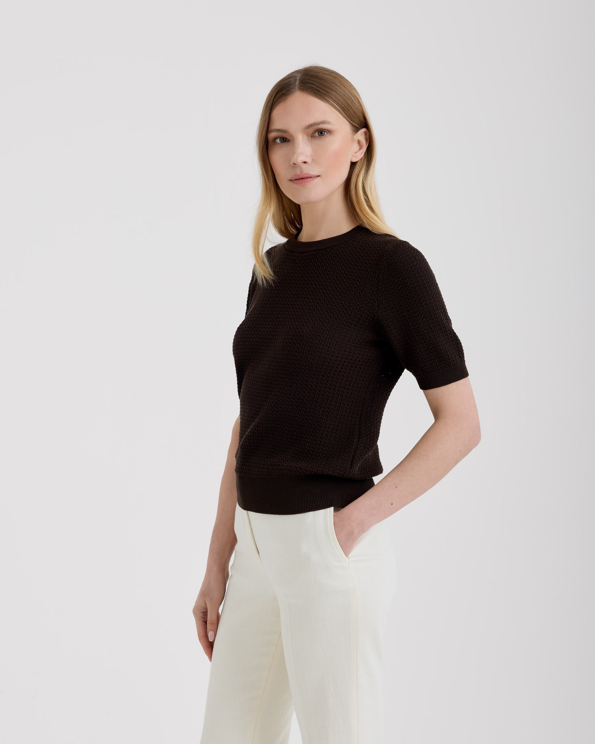 Crewneck BROWN | Filippo De Laurentiis