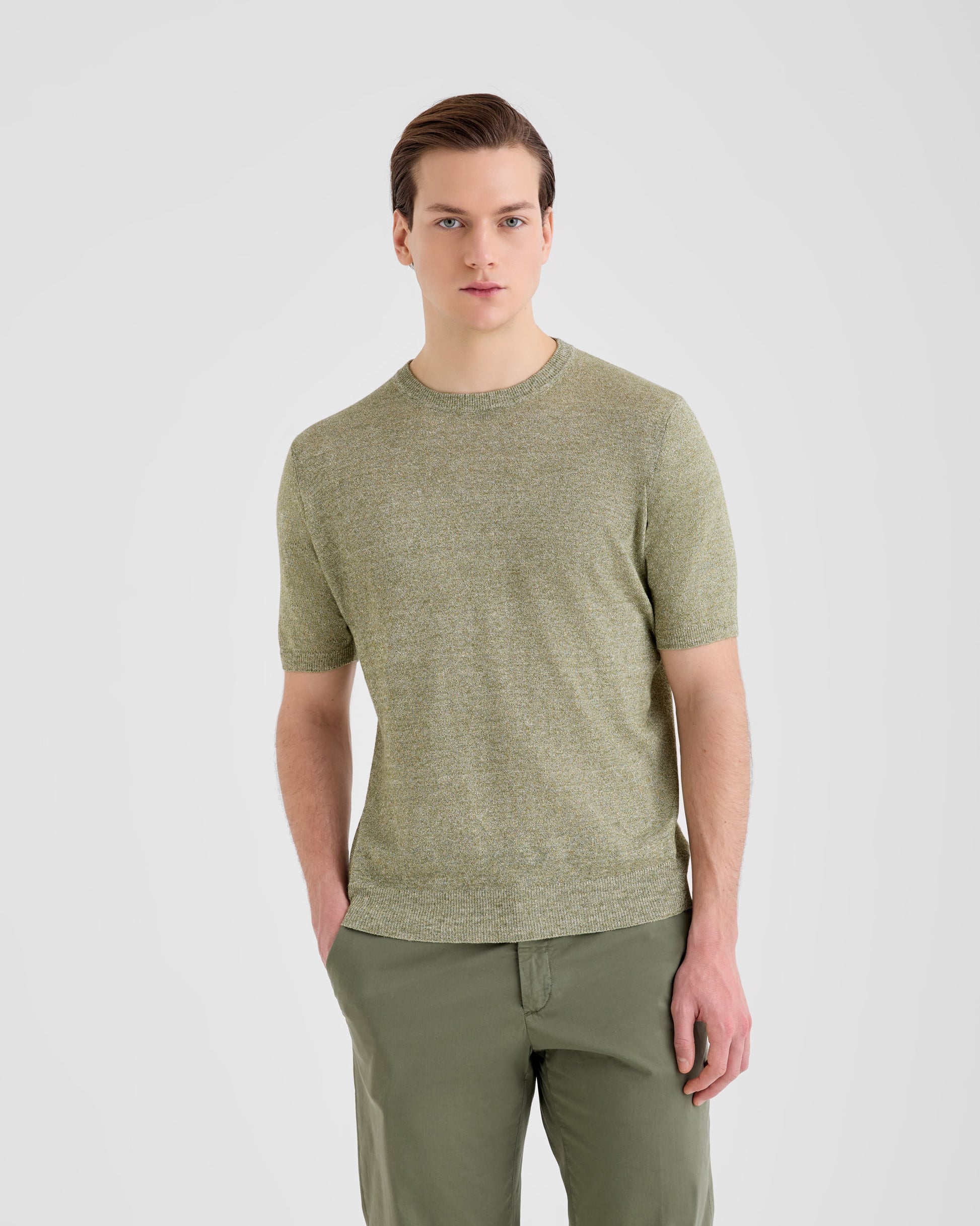 Crewneck OLIVE | Filippo De Laurentiis