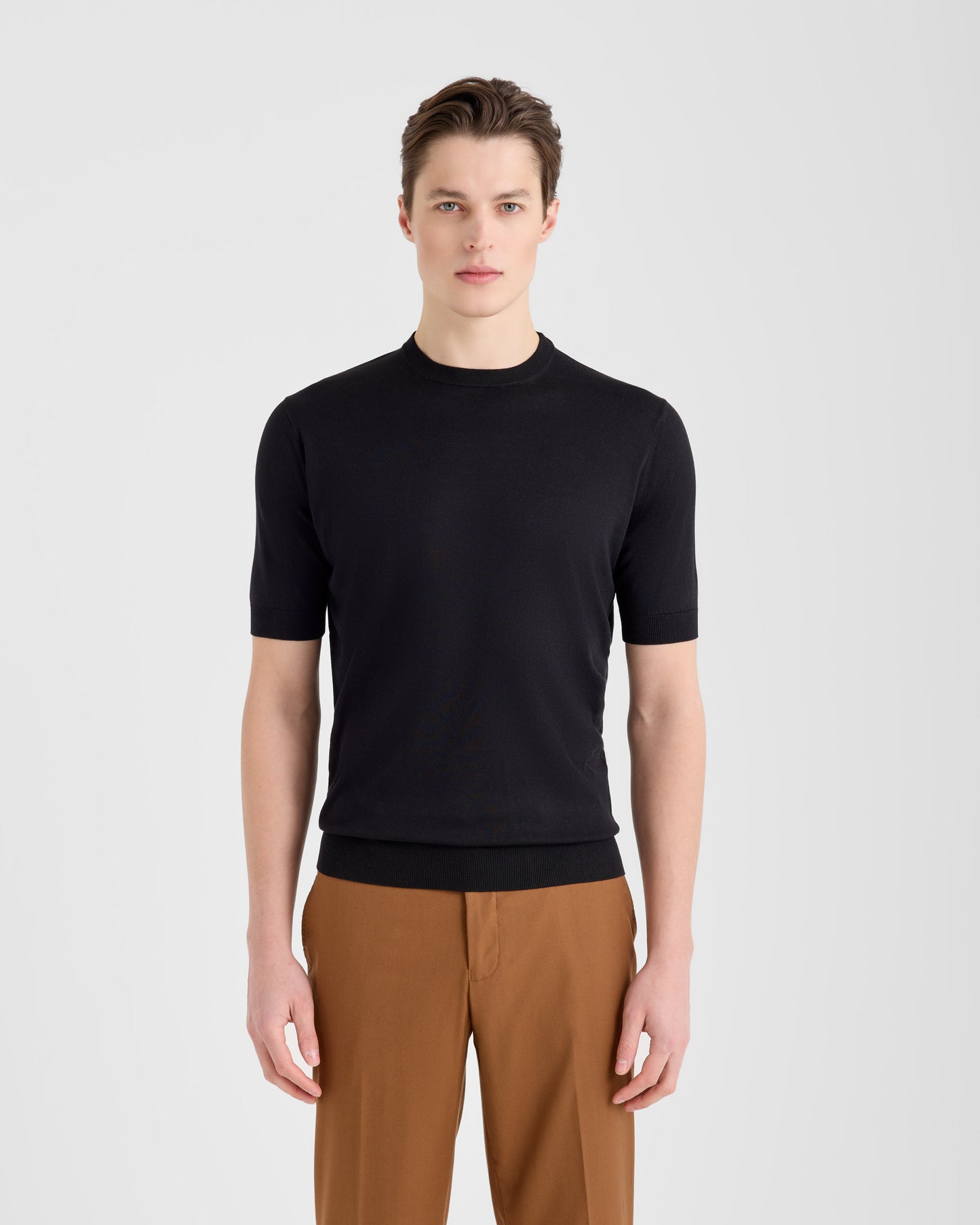 Extra-fine short sleeve crew neck |145058|
