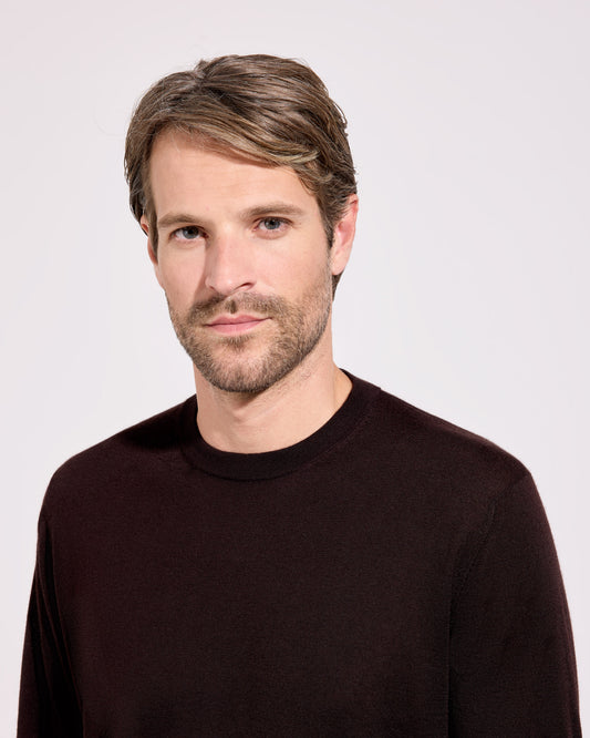Crewneck sweater Brown | Filippo De Laurentiis