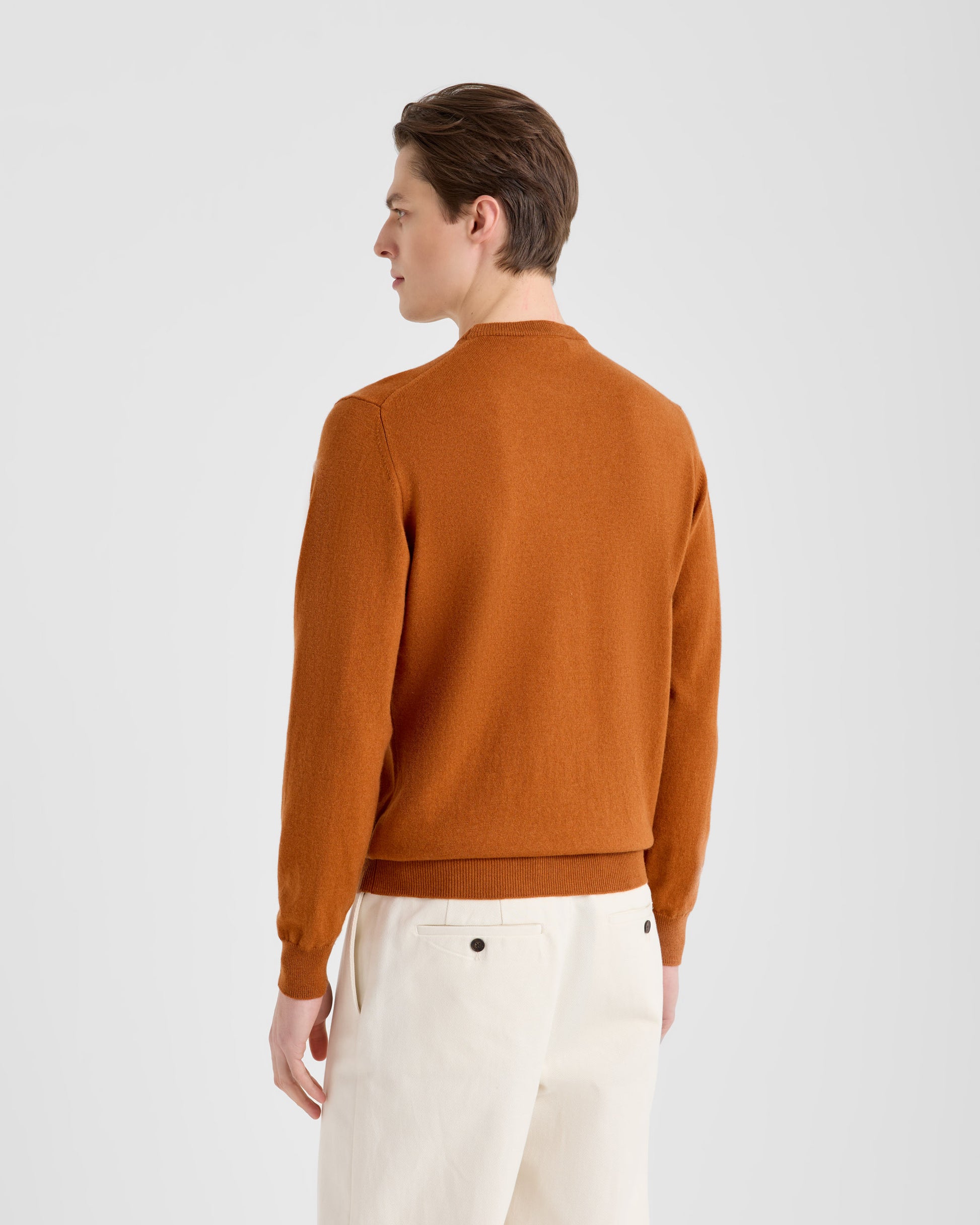 Maglia girocollo Caramello | Filippo De Laurentiis